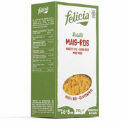 Koruzno-riževi fusili brez glutena BIO Felicia, 250g