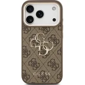 Guess GUESS etui za iPhone 17 Pro GUHCP17L4GMGCBR (PU z velikim logotipom 4G Classic) zlato-rjava