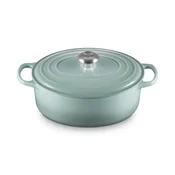 Casserole kozica SIGNATURE 29 cm, 4,7 l, ovalna, SEA SALT, lito železo, Le Creuset