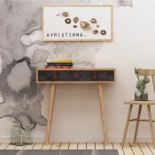 Hanah Home Illas Komoda, Braon-Crna