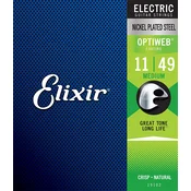 ELIXIR 11-49 MEDIUM OPTIWEB strune za električno kitaro