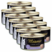 Konzerva mačje hrane Miamor Filet, tuna in lignji, 12x100 g