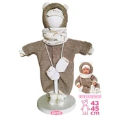 Llorens M844-011 oblačila za dojenčkovo punčko NEW BORN velikosti 43-45 cm