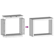 Stalak za drva za ogrjev antracit 100x40x80 cm celicni