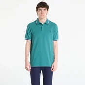 Majice FRED PERRY Twin Tipped Fred Perry Shirt Deep Mint/ Snow White/ Soho Eclipse XL