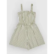 Roxy Playa Baby Prtd Kids Jumpsuit oil green vert mda stripe