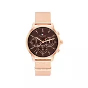 Tommy Hilfiger Ženski kvarcni sat, Braon-rose gold
