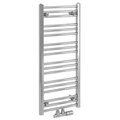 ALBRECHT kopalniški radiator 400x930mm, centralni priključek, krom - Chrome - 400x930 mm - Bruckner - ALBRECHT - 24 - Jeklo - Oblika H - Oblika H - 400 - 930 - 3.8 - 14