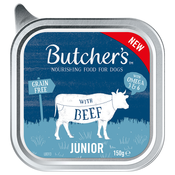Ekonomicno pakiranje Butchers Original Junior 24 x 150 g - S govedinom