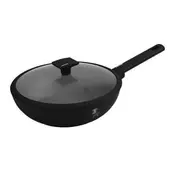 Berlingerhaus WOK ponev s pokrovom s titanovo prevleko BH-8181 28cm Matte Black Collection