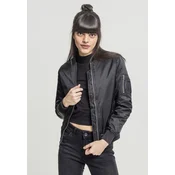 Womens Basic Bomber Jacket Black