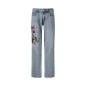 Ed Hardy Kavbojke Koi Wave svetlo modra/kivi/sivka/bordo