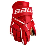 Hokejske rokavice Bauer Supreme M5PRO Red Senior 15 palcev