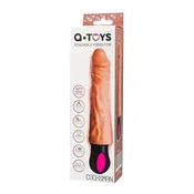 shumee Realistični vibrator A-TOYS z ogrevanjem, TPE, 12 načinov, upogljiv, polnilni