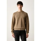 HUGO Pulover Simoh 50566762 Rjava Regular Fit