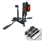 Bike rack for tow hitch TMK Fly 02 (black) + bag