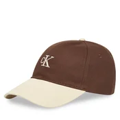Calvin Klein Kapa s šiltom Monogram Emb Colorblock Baseball LV04G5000G Rjava