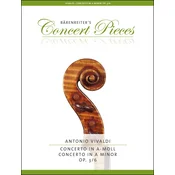 Antonio Vivaldi Concerto in A minor op. 3/6 Violin and Piano Note