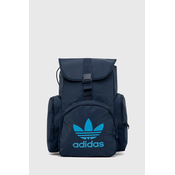 Ruksak adidas Originals boja: tamno plava, veliki, s tiskom