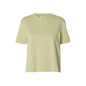 SELECTED Majica SLFEssential pastelno zelena