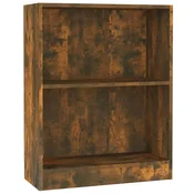Polica za knjige dimljeni hrast 60x24x76 cm konstruirano drvo