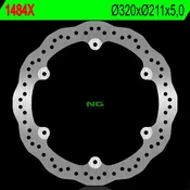 shumee Sprednji zavorni disk NG honda CBF 500 13-20, CBF 650 14-15, CB 500X 13-20, CB 500R 13-20 (320X211X5) (6X10MM) val