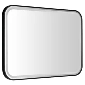 CETIS ogledalo z LED osvetlitvijo 100x70cm, črna podloga - 100x70 cm - Sapho - 24 - Aluminij - Pravokotnik - 1000 - 700 - IP44 - 3312 - 18.2 - Illuminated mirrors;Framed mirrors - 14