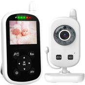 Babysitter s nocnom video kamerom i 2,4 LCD zaslonom za bebe do 300 m