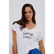 Marisse Womens T-Shirt L-Ts-4078 White
