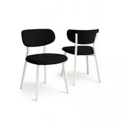 HANAH HOME Set stolica (4 dela) Toldy Black White