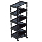 Polica za obucu zip 10 crna 36x30x94cm pvc