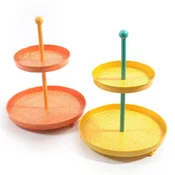 Mhome Servirno stojalo, etažer 2-nadstropno Retro 31xh39cm / več barv / kovina