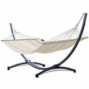 Potenza Stojalo GRANDE 220 kg + viseča mreža 220x160 ROMA XL s prečkami, barva smetane, osnovno