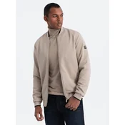 OMBRE Moška bomber jakna V1 OM-JANP-0142 bež MDN123819 L