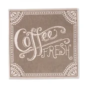 Kuhinjska brisača 50 x 50 cm, Coffee fresh - peščena