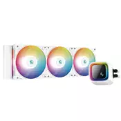 DeepCool vodeni hladnjak za procesor - LS720 WH (max. 19 dB; max. 145,86 m3/h; 3x12 cm, A-RGB LED, bijeli)
