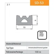 shumee SAMOLEPILJNO TESNILO ČRNO SD-53/4-0 10*6 MB - 100 MB - USZ SD-53