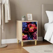 Vidaxl Nočna omarica KIEL Sonoma hrast 36 x 33 x 50 cm Inženirski les