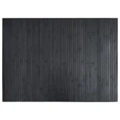 Vidaxl Pravokotna preproga siva 70x100 cm bambus
