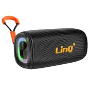 LINQ LinQ, 8 W prenosni vodoodporni Bluetooth zvočnik IPX6 z večbarvno LED, Črna, (5000250447)
