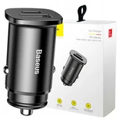 BASEUS Square PPS QC4.0 / PD3.0 auto punjac 5A 30W (crni)