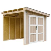 Timbela Vrtna hišica vrhunske kakovosti 5,9 m2 - V231x248x294 cm - Brez tal in stranske stene - Timbela M938B-TERRA BROWN, (5000117169)