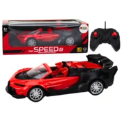 Športni avtomobil LEAN TOYS na daljinsko vodenje RC 1:18, rdeč