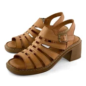 Mona Shoes Ženske sandale, Soft uložak, Kožne, Braon