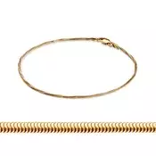 Lančana narukvica linka zlato 585, 1,8 mm 19 cm