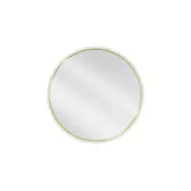 Mexen Loft okroglo kopalniško ogledalo 80 cm, zlati okvir - 9850-080-080-000-50