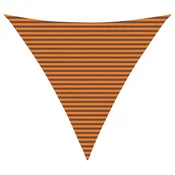 Vidaxl Sončno platno Oranžna in Rjava 5 x 5 x 5 m
