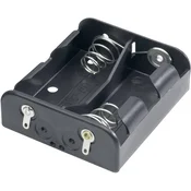 GOOBAY Goobay 45834 nosilec baterij 2x Baby (C) spajkalni priklop (D x Š x V) 62 x 56 x 23mm Držalo za baterije L za 2 Baby bateriji (D x Š x V) 62 x 56 x 23, (20641652)
