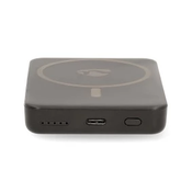 Nedis UPBKW15W5000BK - Power Bank 2v1 MagSafe 5000 mAh črna