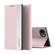 MG Sleep Case Pro knjižni ovitek za iPhone 16e, roza